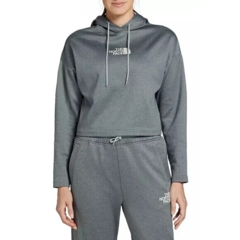 The North Face Horizon Performance Fleece Hoodie Grey Heather Women's XXL - Picture 5 of 7